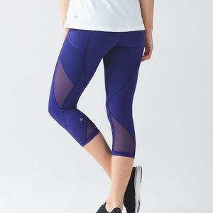 Lululemon Fast As Light Crop Mesh Legging